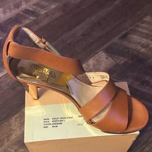 Michael Kors Tan Leather Heels